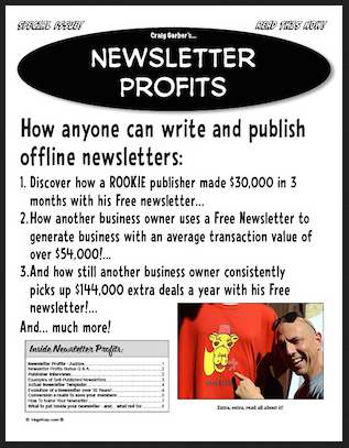 Craig Garber - Newsletter Profits