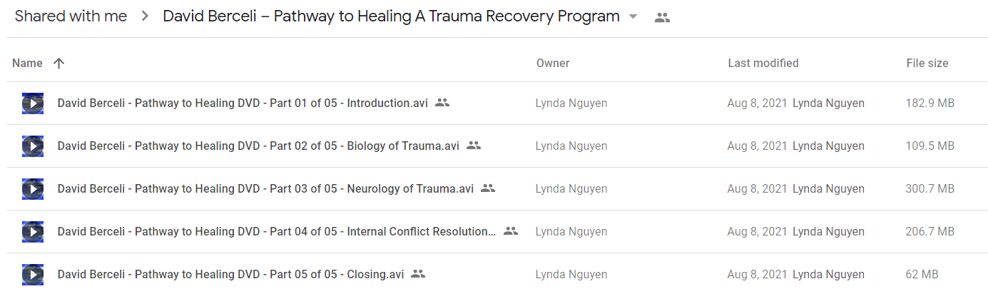 David Berceli - Pathway to Healing A Trauma Recovery Program2