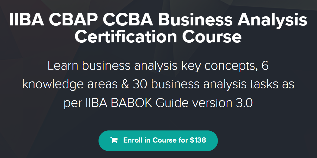 Trividh Patel CBAP - IIBA CBAP CCBA ECBA Business Analysis Certification Course1