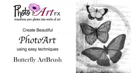 PhotoArtFX using Photoshop – Butterfly ArtBrush