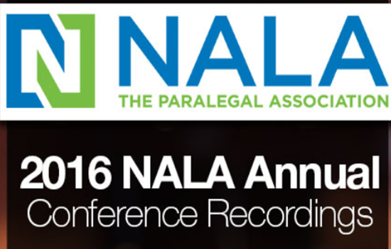 2016 NALA Conference - The Paralegal Association