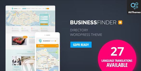 Business Finder - Directory Listing WordPress Theme