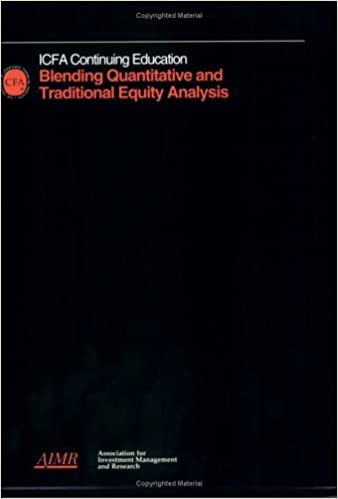 CFA Institute - Blending Quantitative & Traditional Equity Analysis