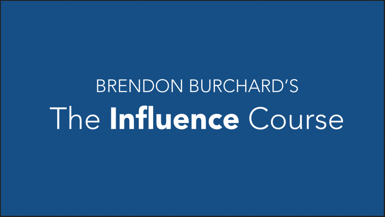 Brendon Burchard - The Inuence Course