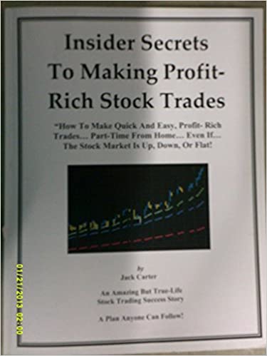 Jack Carter Insider Secrets to Making Profit-Rich Stock Trades - 1 DVD