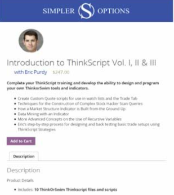 Thinkscript Classes 1, 2 & 3 by Eric Purdy of Simpler Options1