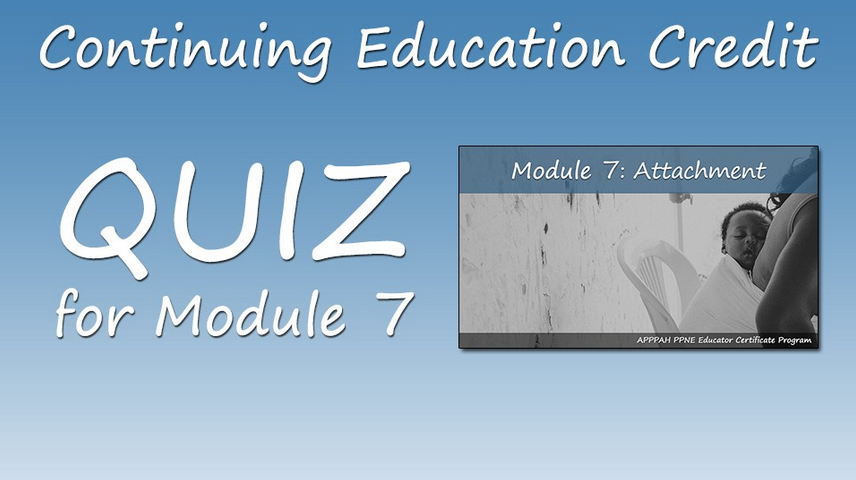 Catherine Lightfoot CPM - CE Quiz for Module 7 (12 CE credits)