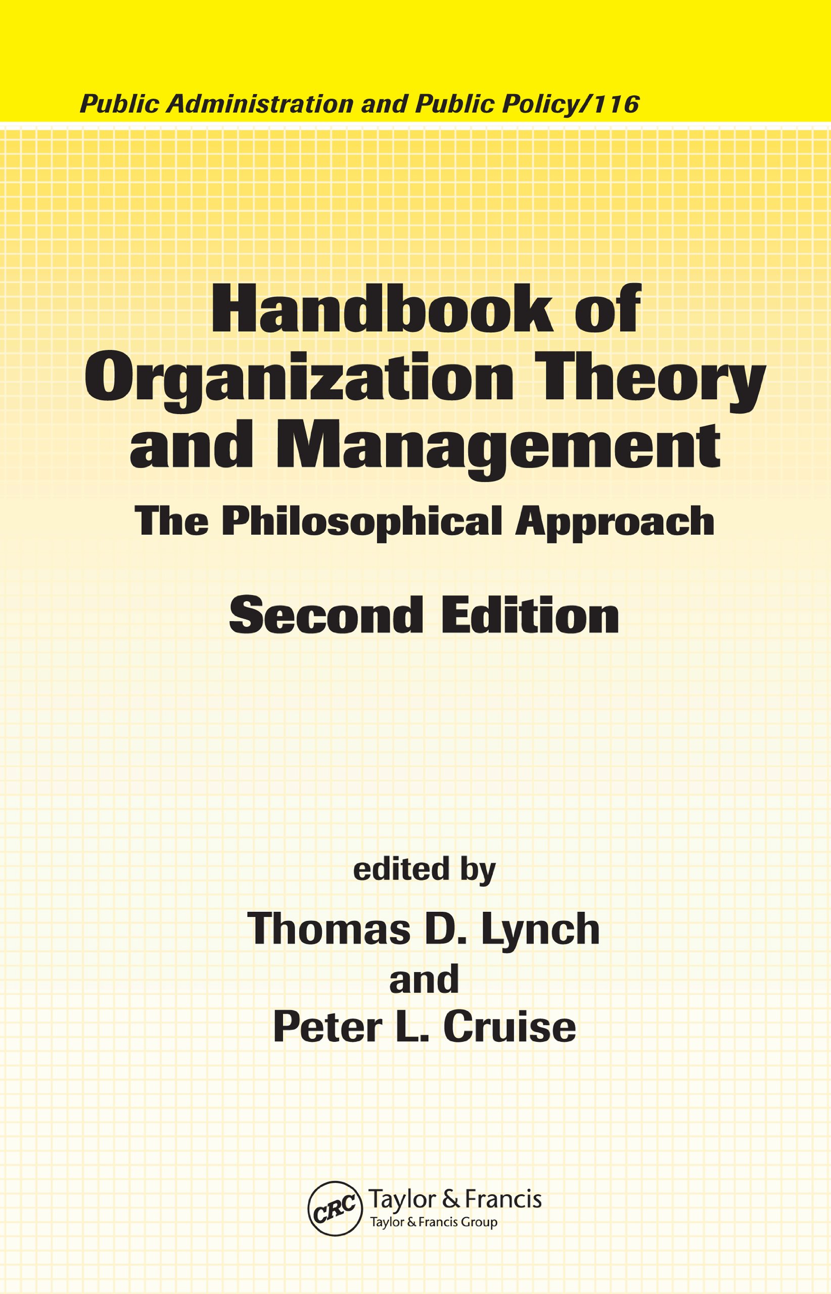 Handbook of Organization Theory & Management