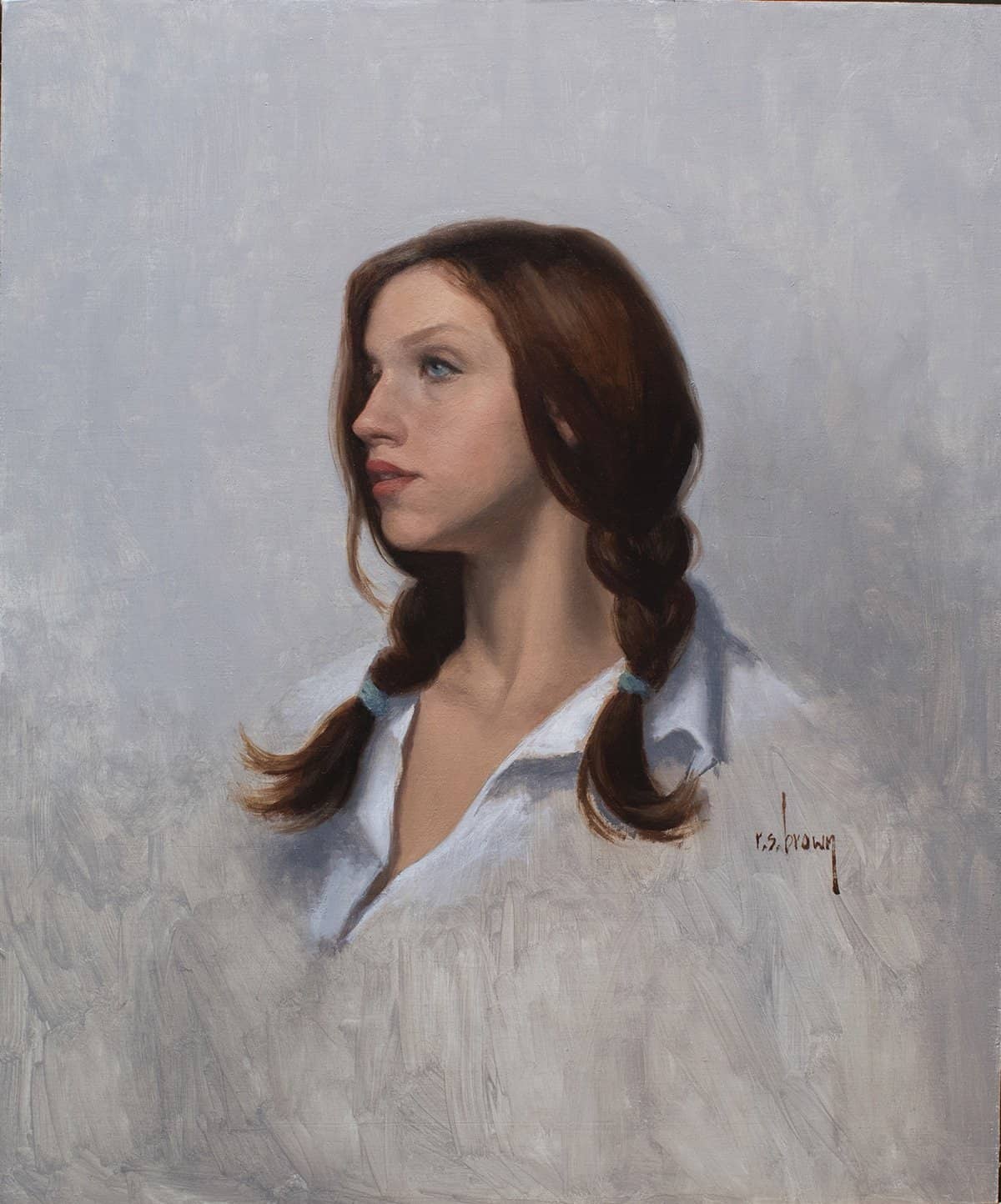 Ryan Brown Painting Classic Portraits