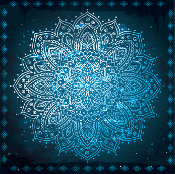 Blue Indian Ornament