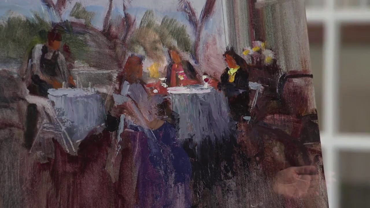 Michele Byrne Painting Impressionistic Figures