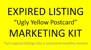 Mike Cerrone - Expired Listing "Ugly Yellow Postcard" Marketing Kit