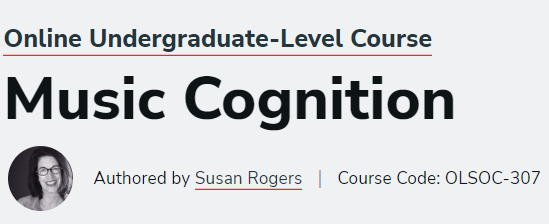 Susan Rogers, Bradley Vines - Music Cognition1