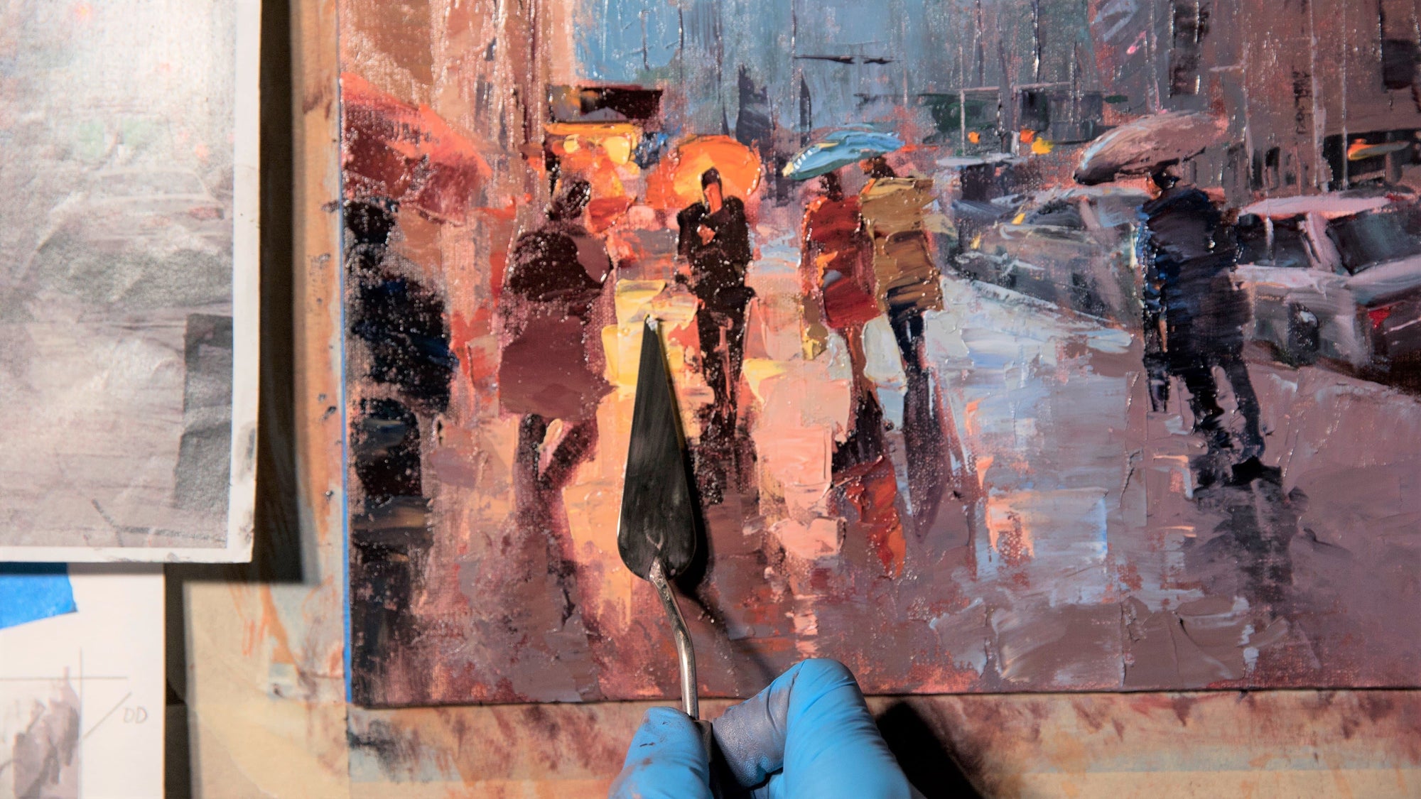 Michele Byrne Palette Knife Cityscapes