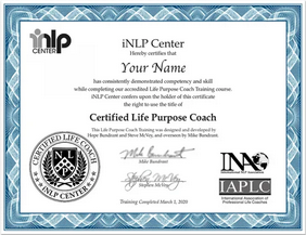 iNLP Center - Life Purpose Coach Standard Track