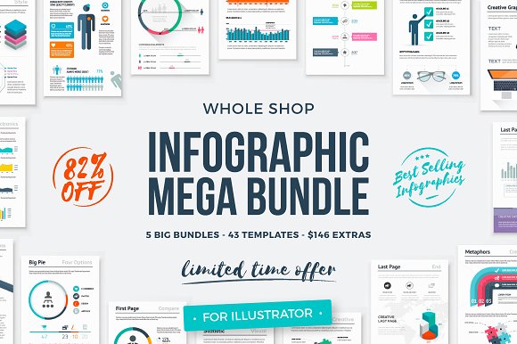 CreativeMarket - Infographic Mega Bundle (Whole Shop)