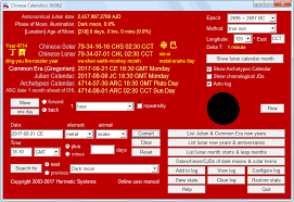 Chinese Calendrics v3.08 hermetic.ch