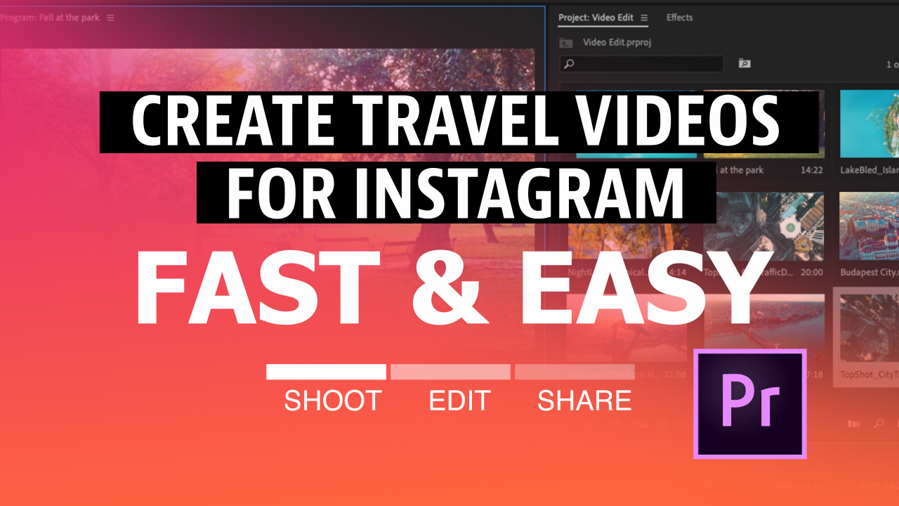 Create travel videos for Instagram fast & easy