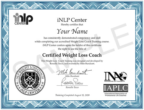 iNLP Center - Weight Loss Coach Certification Training