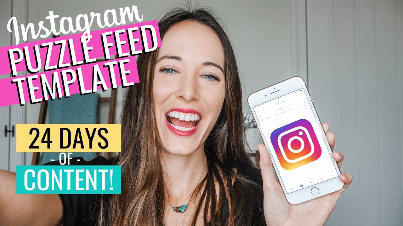 Jenna Dancy - Instagram Puzzle Canva Template with 24 Days of Instagram Content