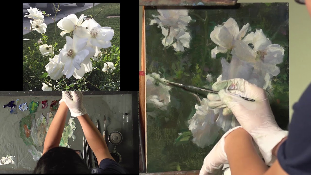 Kyle Ma Painting Roses