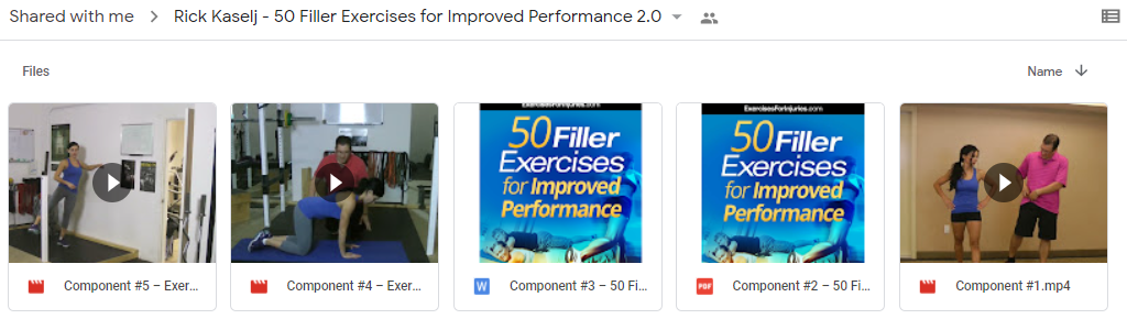  50 Filler Exercises for Improved Performance 2.0