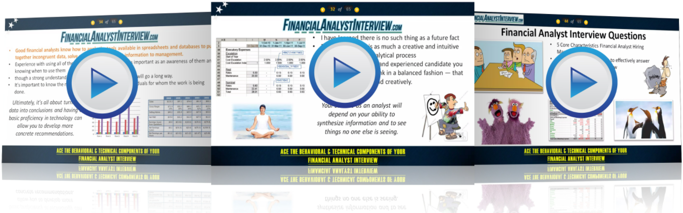 Ace The Financial Analyst Interview Prep-Course