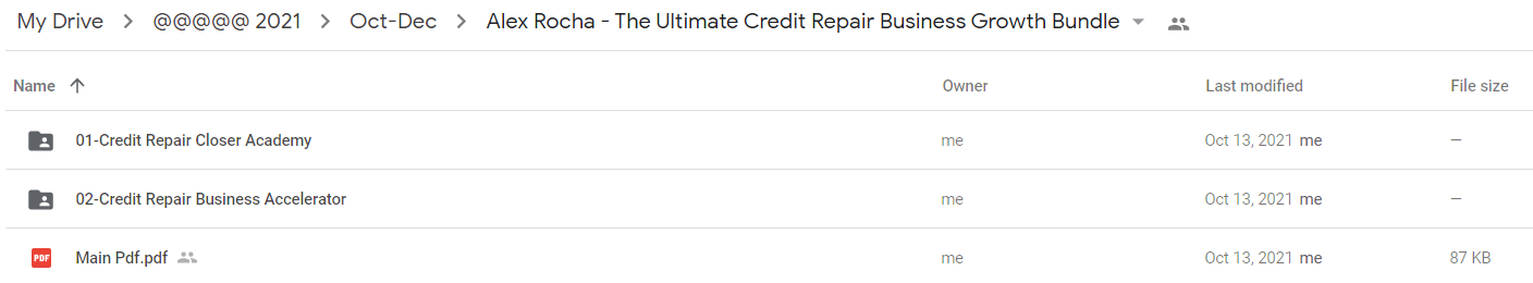 Alex Rocha - The Ultimate Credit Repair Business Growth Bundle