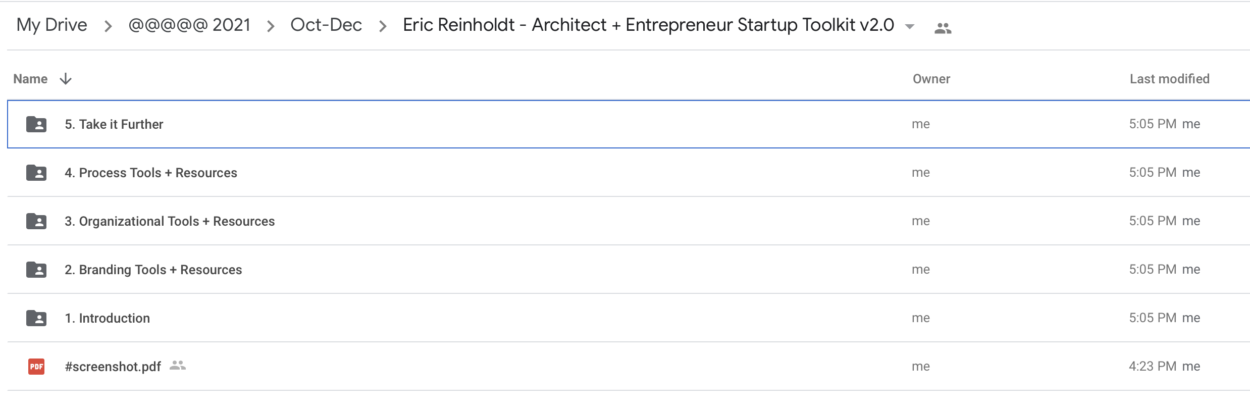 Eric Reinholdt RA NCARB - Architect + Entrepreneur Startup Toolkit v2.0