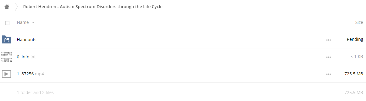 Autism Spectrum Disorders through the Life Cycle