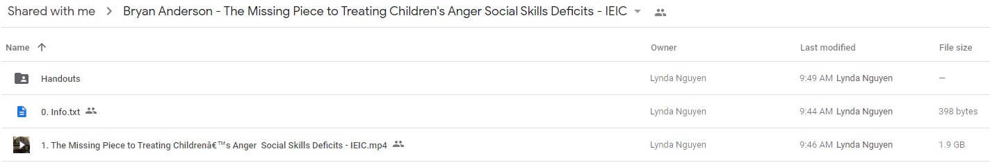 Bryan Anderson - The Missing Piece to Treating Children’s Anger & Social Skills Deficits: Innovative Emotional Intelligence Curriculum