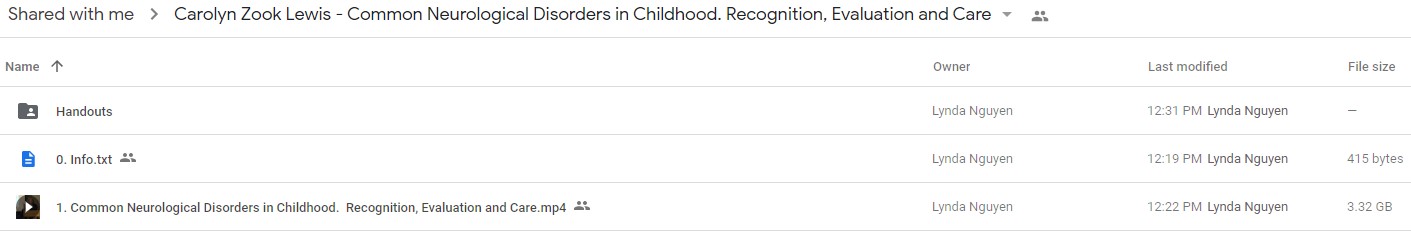 Carolyn Zook Lewis - Common Neurological Disorders in Childhood Recognition Evaluation and Care