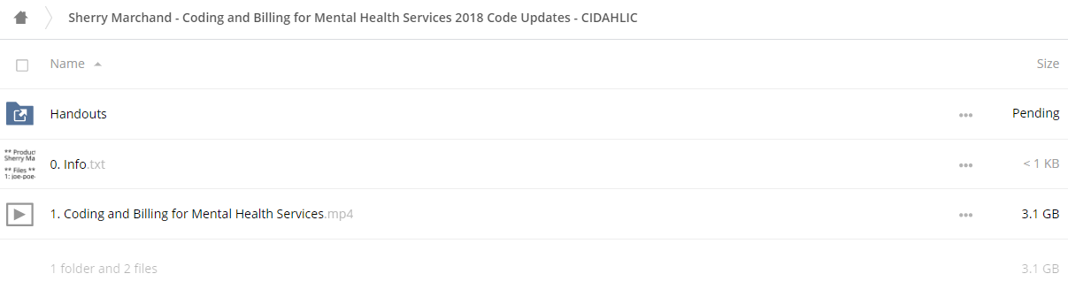 Coding and Billing for Mental Health Services 2018 Code Updates