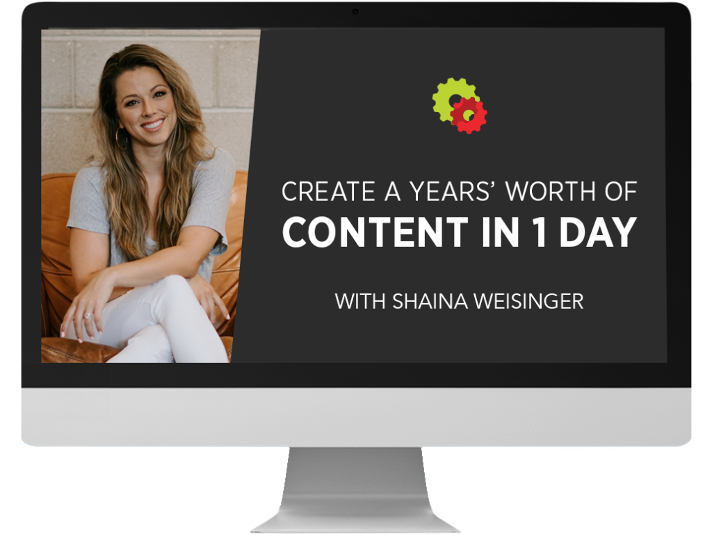 Create a Year's Worth of Content in 1 Day