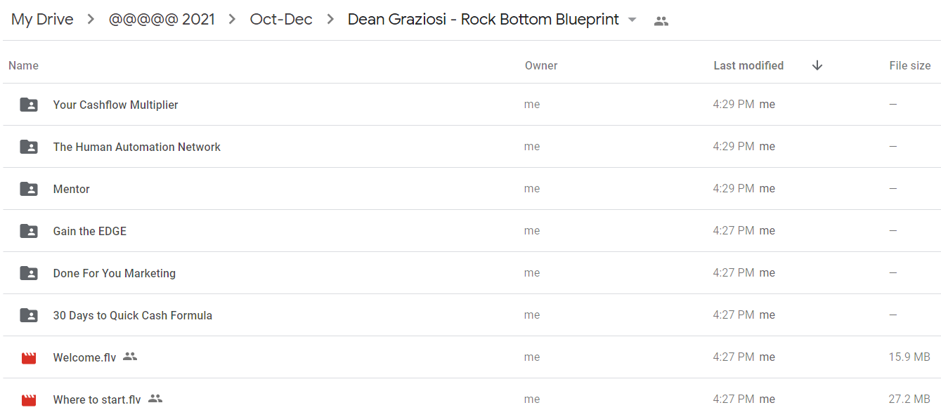 Dean Graziosi - Rock Bottom Blueprint