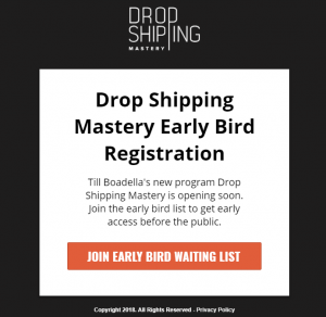 Drop Shipping Mastery 2018