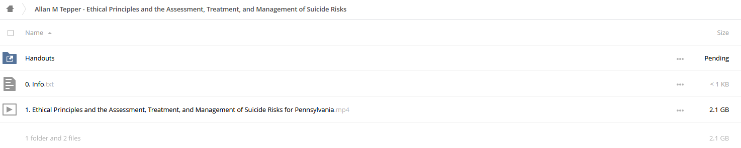 Ethical Principles and the Assessment, Treatment, and Management of Suicide Risks for Pennsylvania Mental Health Professionals - Allan M. Tepper