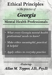 Ethical Principles in the Practice of Georgia Mental Health Professionals - Allan M. Tepper