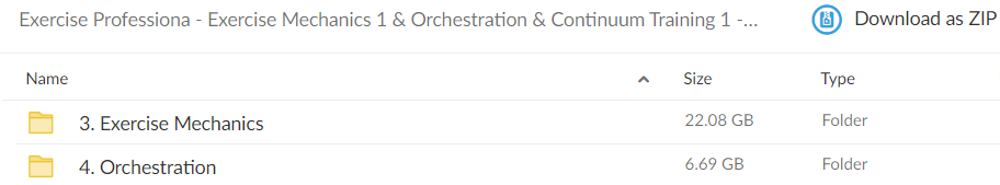 Exercise Professional – Exercise Mechanics 1 & Orchestration & Continuum Training 1 – 2000 (currently 27 hours)2