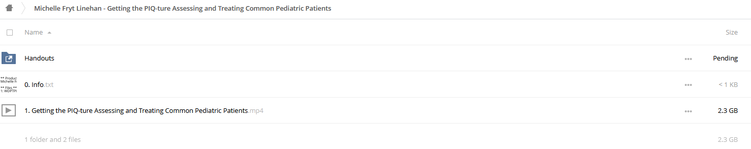 Getting the PIQ-ture Assessing and Treating Common Pediatric Patients - Michelle Fryt Linehan