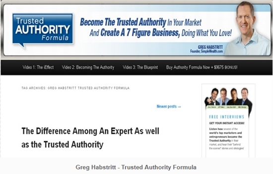 Greg Habstritt - Trusted Authority Formula