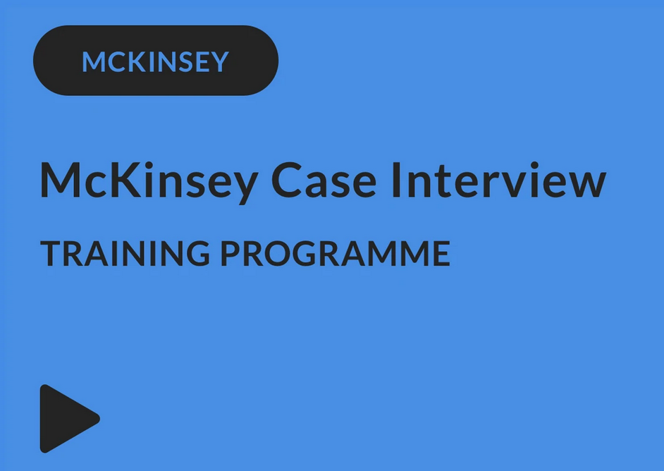 IGotanOffer - McKinsey Case Interview Training Programme