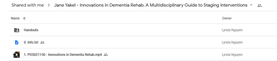 Innovations in Dementia Rehab: A Multidisciplinary Guide to Staging & Interventions - Jane Yakel