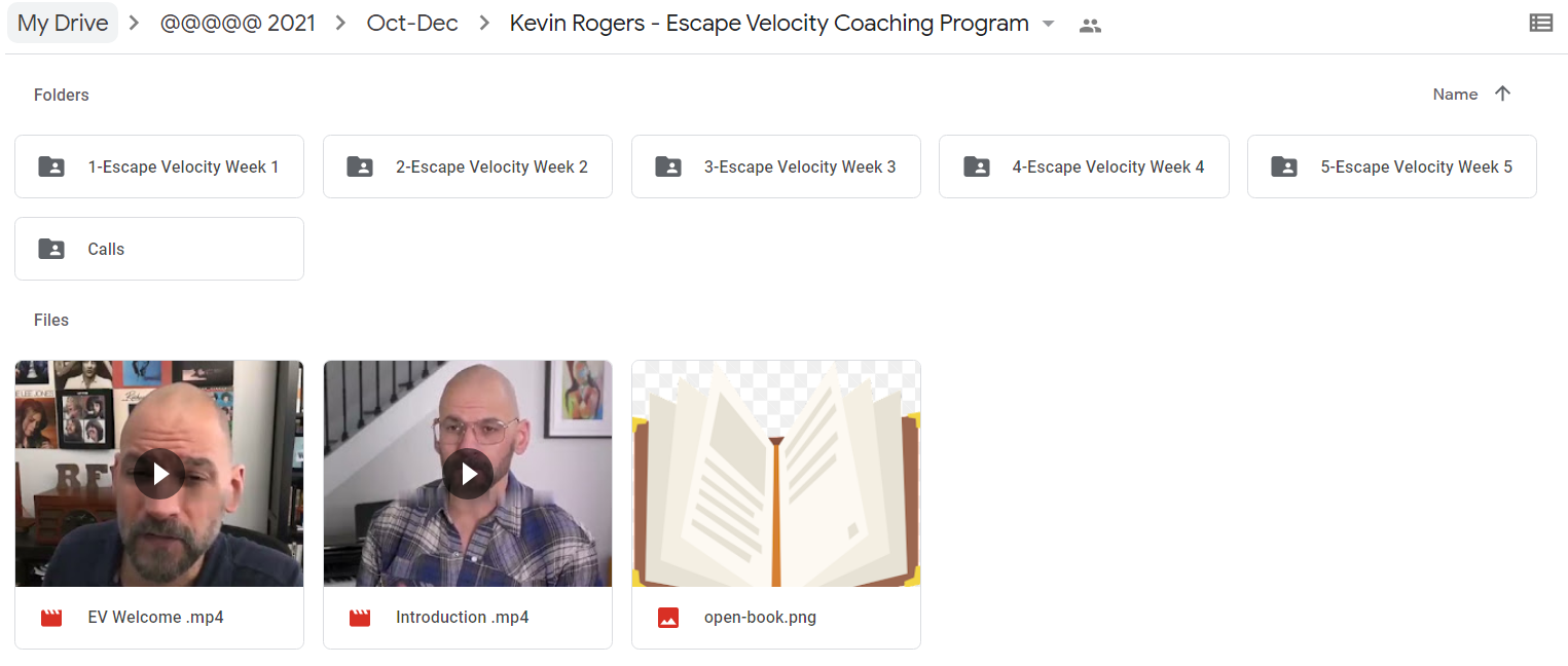 Kevin Rogers - Escape Velocity Coaching Program