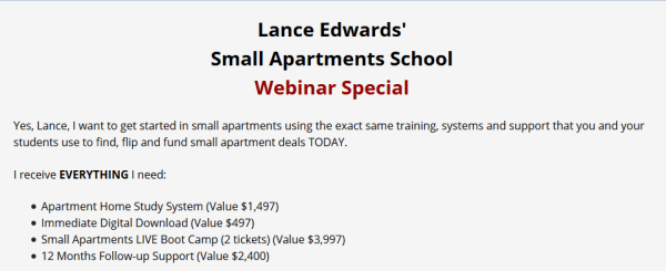 Lance Edwards - Apartment Home Study System 2.0