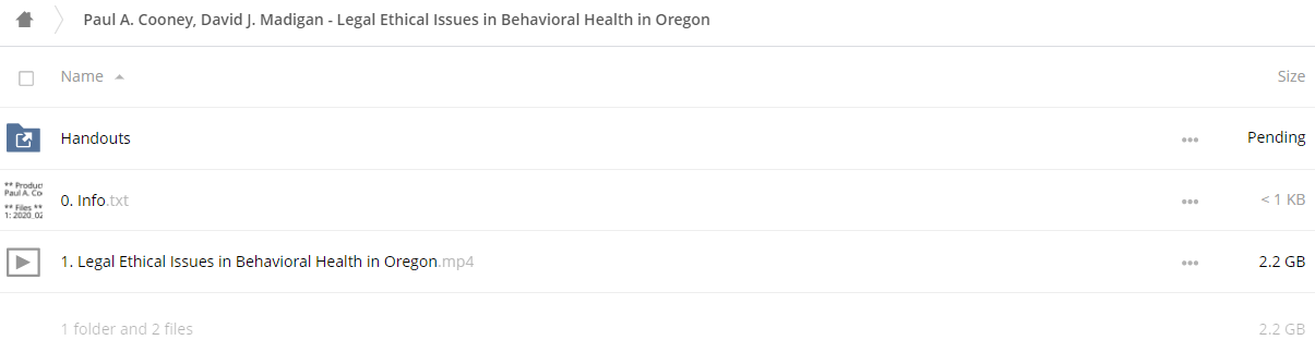 Legal & Ethical Issues in Behavioral Health in Oregon