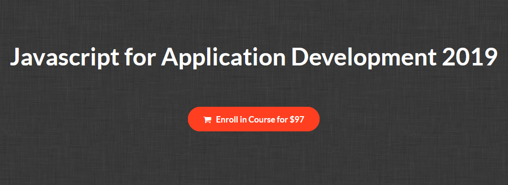 Mark Lassoff - Javascript for Application Development 2019