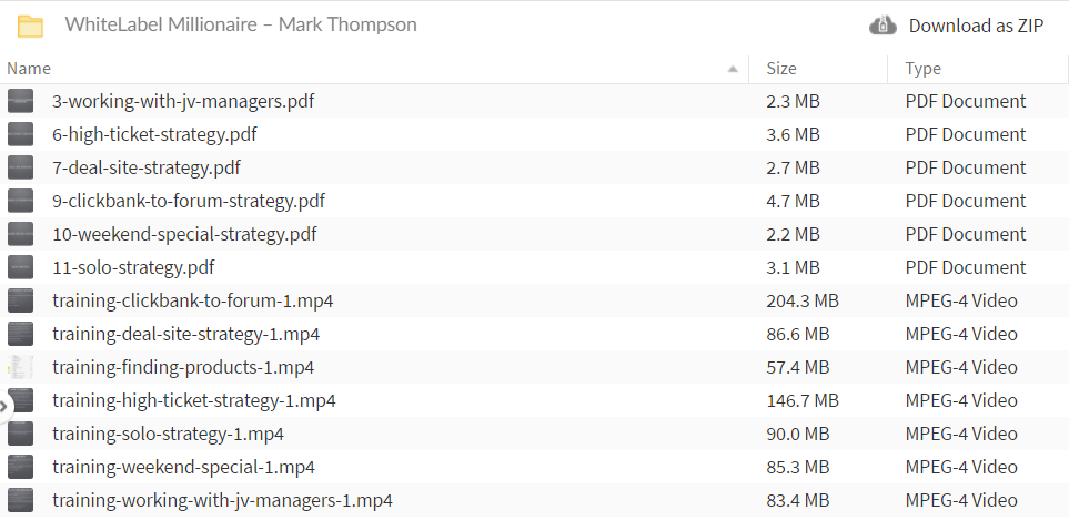 Mark Thompson - Whitelabel Millionaire