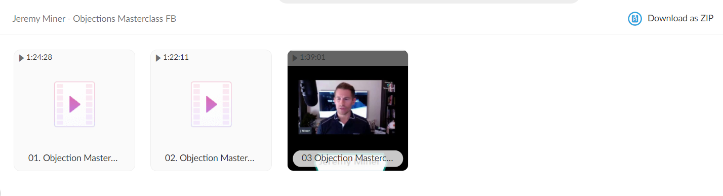 Objections Masterclass FB