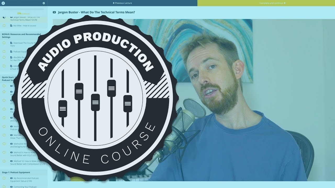 Podcast Production Course